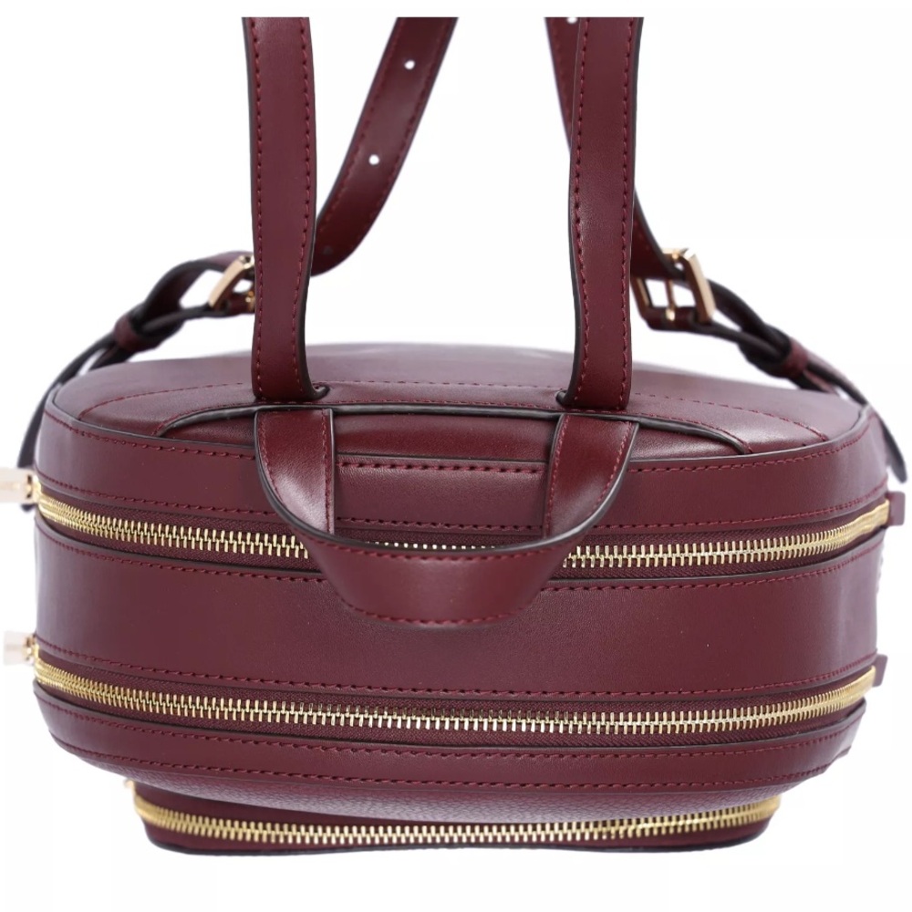 Michael Kors Jaycee Medium Leather Zip Pocket Backpack Oxblood/ Original Tag - Picture 4 of 6
